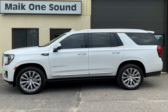 20223 GMC Yukon with professional window tint in North Bay